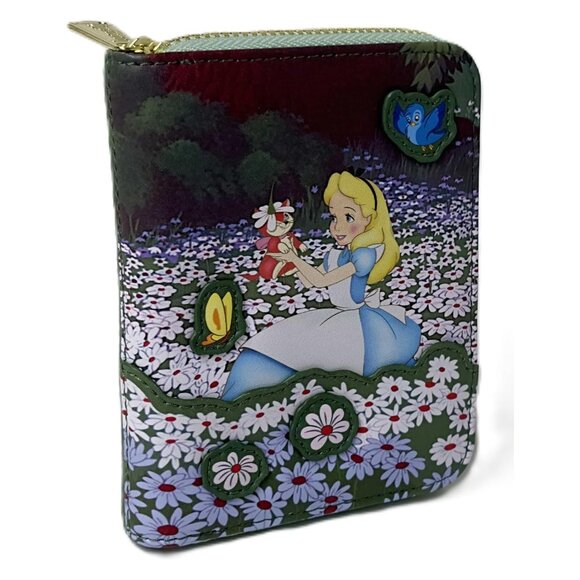 Loungefly Disney Alice in Wonderland Field of Flowers Mini Backpack & Wallet NWT - Picture 11 of 11